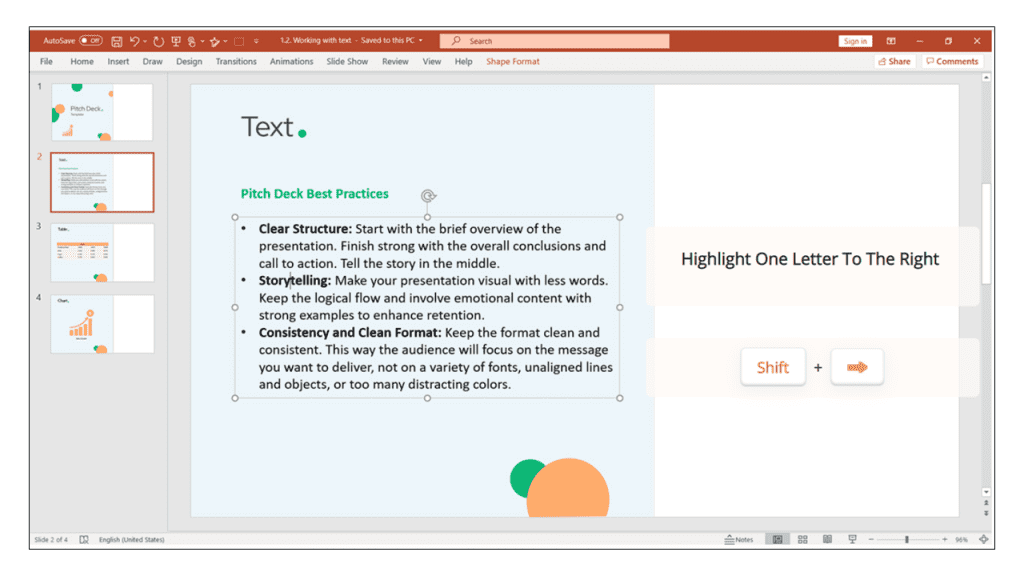 how to highlight words in powerpoint